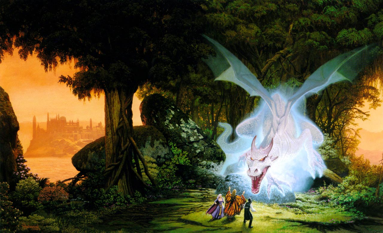 Волшебный лес дракон