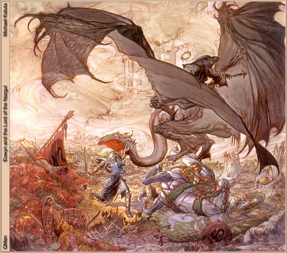 Michael-Kaluta-Eowyn-And-The-Lord-Of-The-Nazgul