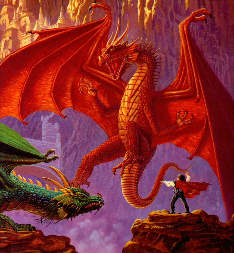Борис Валеджо красный дракон
