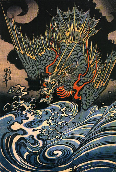 Kuniyoshi Utagawa. Dragon