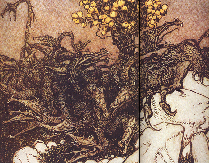 Arthur-Rackham-Dragon-Ladon