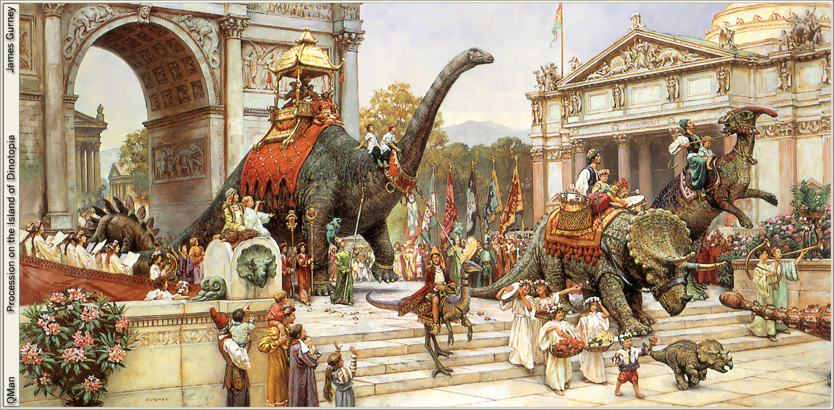 James-Gurney-Procession-on-the-Island-of-Dinotopia